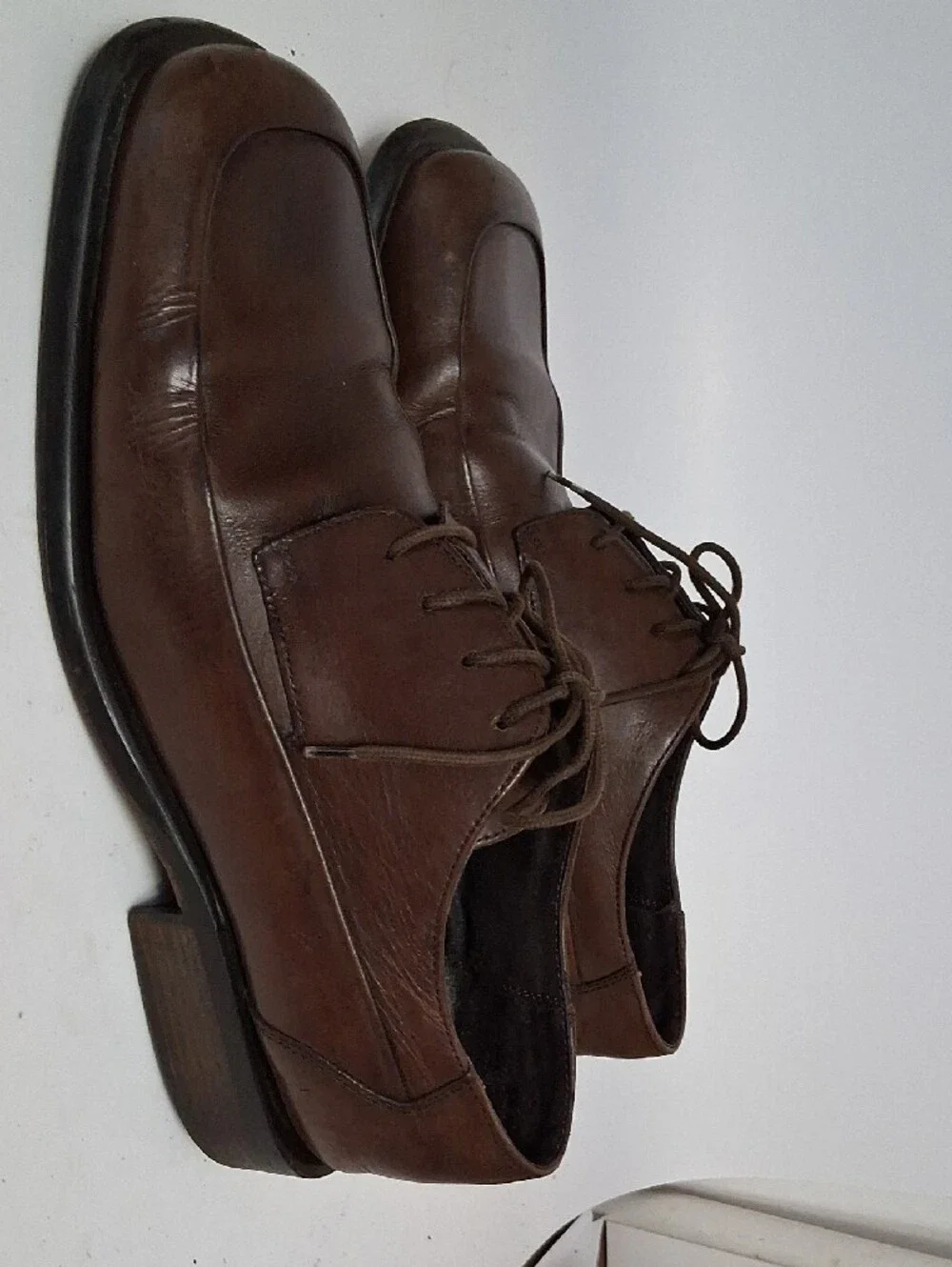 Kenneth Cole New York Men's Brown Leather Lace-Up Oxfords